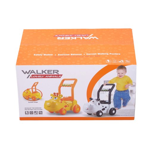 Living and Home Giraffe Design Baby Push Walker with Activity Centre