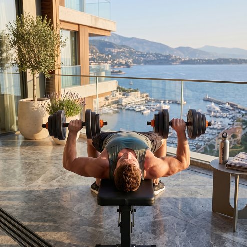 Adjustable 2-in-1 Dumbbell & Barbell Set