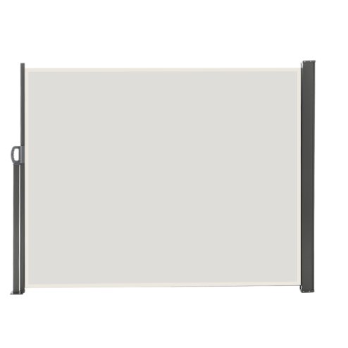 300cm L x 180cm W Outdoor Retractable Privacy Side Awning, Beige