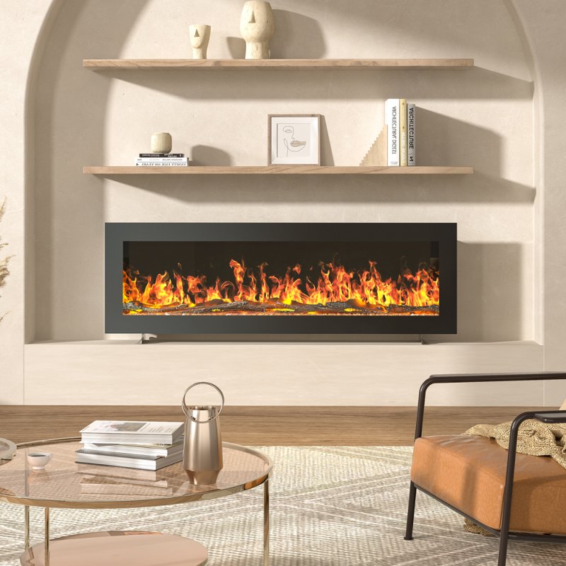 Living and Home 40 Inch Wall Mounted or Freestanding Electric Fireplace with Remote Control