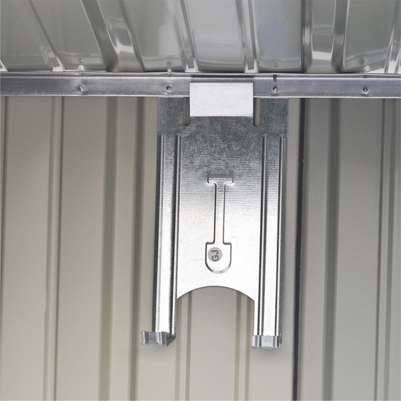 Living and Home 3x5FT Outdoor Metal Garden Storage Shed with Shelves