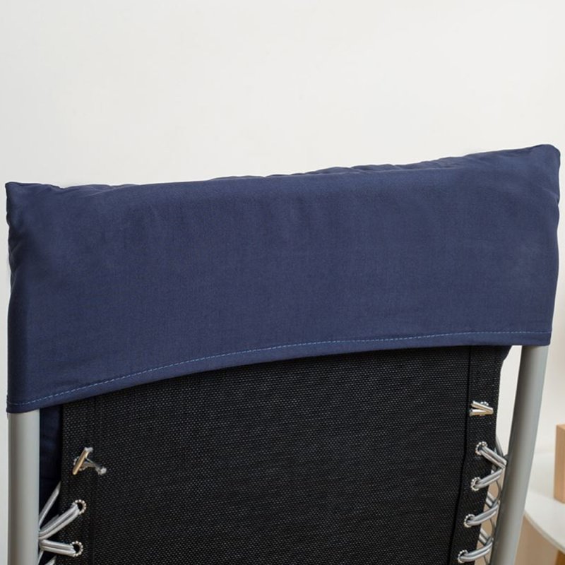 Living and Home Non-slip Sun Lounger Cushion for Garden Patio Dark Blue, 110cm(W) x 40cm(D)
