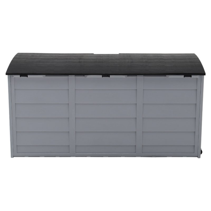 Living and Home 290L Waterproof Large Plastic Garden Storage Box with Wheels