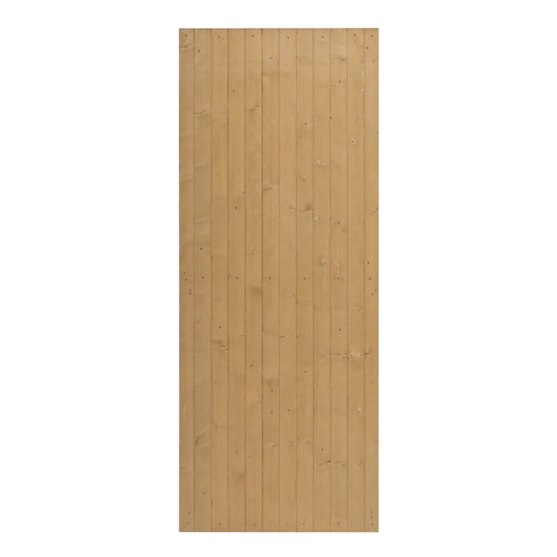 Living and Home Garden Flat Top Pine Wood Gate Kit, 79cm W X 183cm H