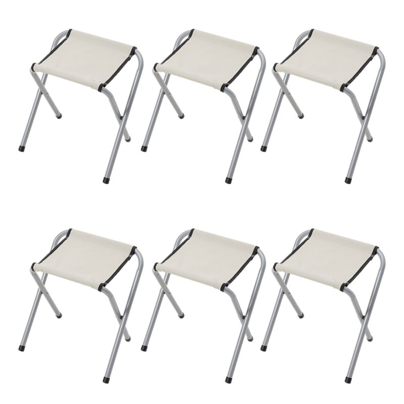 Living and Home Folding Picnic Table Set with 6 Stools
