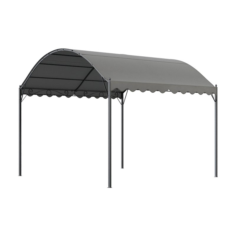 Living and Home 3x3M Outdoor Metal Arched Pergola with Shade