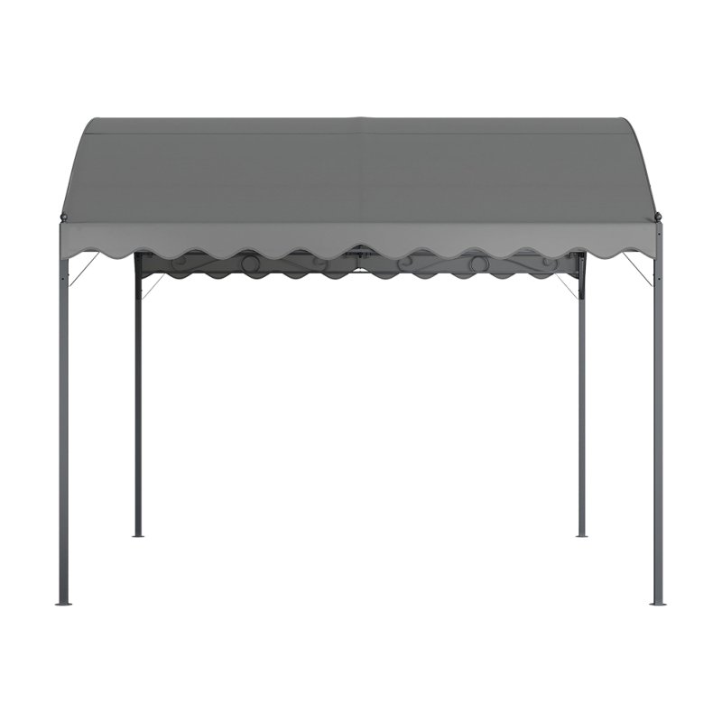 Living and Home 3x3M Outdoor Metal Arched Pergola with Shade