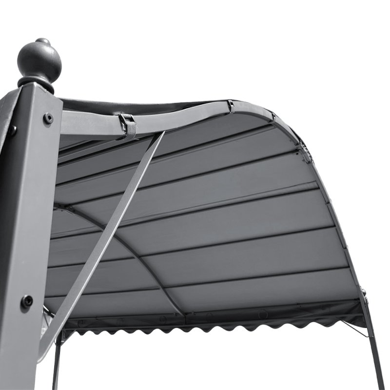 Living and Home 3x3M Outdoor Metal Arched Pergola with Shade