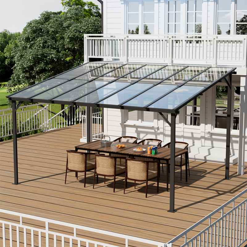 Living and Home Wall-Mounted Canopy 420cm W x 250cm H