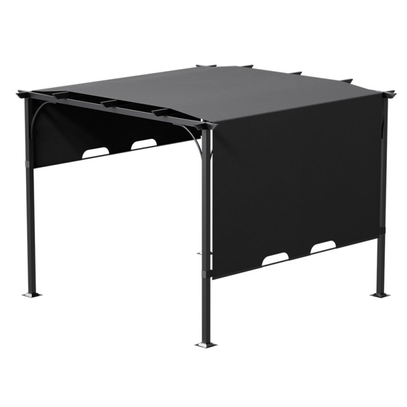 Living and Home 3x3m Outdoor Pergola with Adjustable Canopy