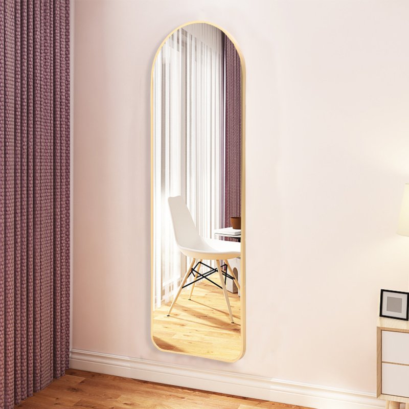 Living and Home Gold Arch Full Length Wall Mirror, 40cm W x 120cm H