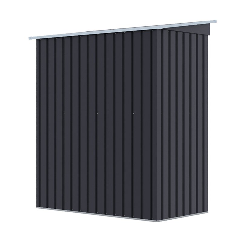 Living and Home 5.38 x 2.89FT Outdoor Metal Storage Shed with Lockable Door