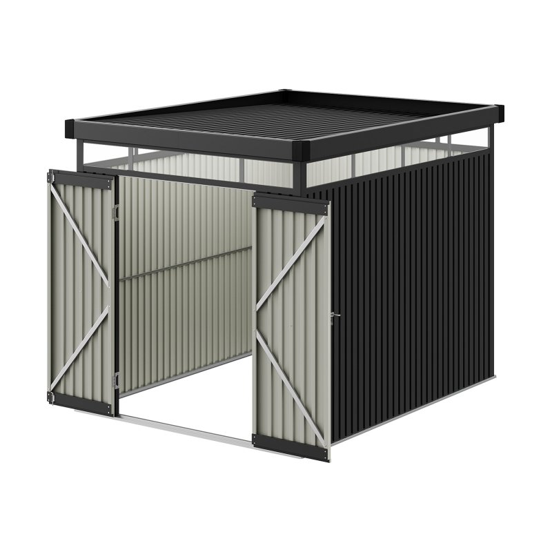 Living and Home 6.56 x 8.46FT Metal Garden Tool Shed