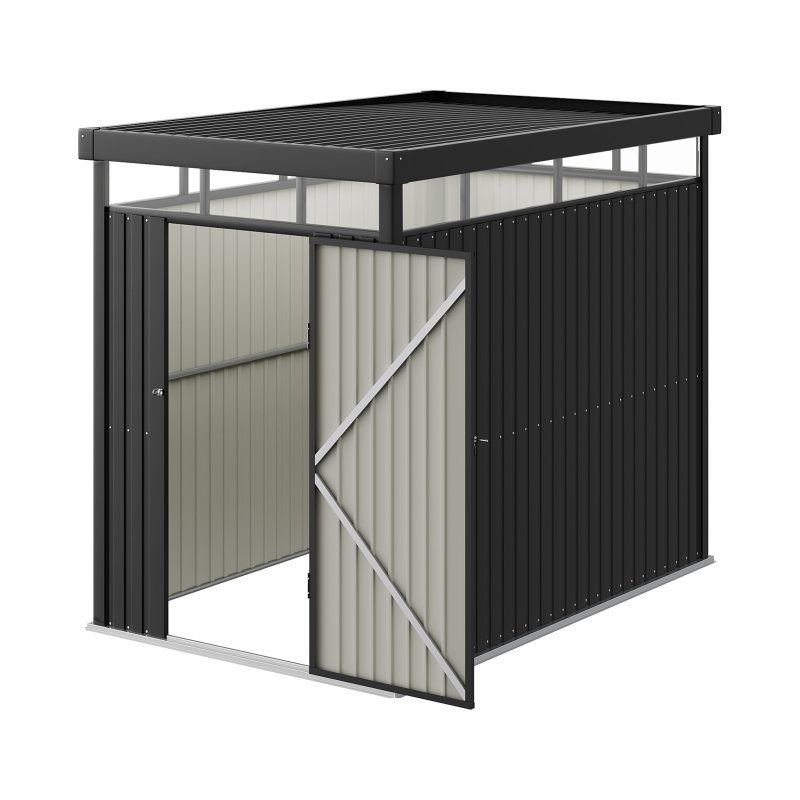 Living and Home 5.31 x 8.46FT Outdoor Metal Garden Storage Shed