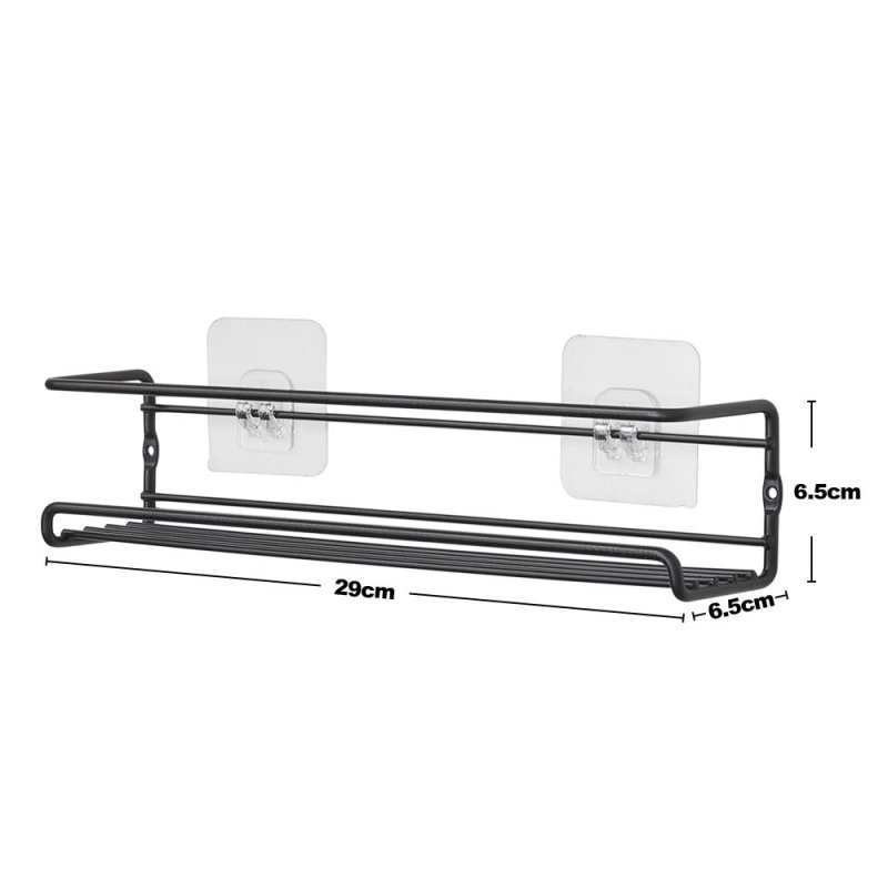 Living and Home Set of 4 Wall Mount Metal Wire Spice Rack