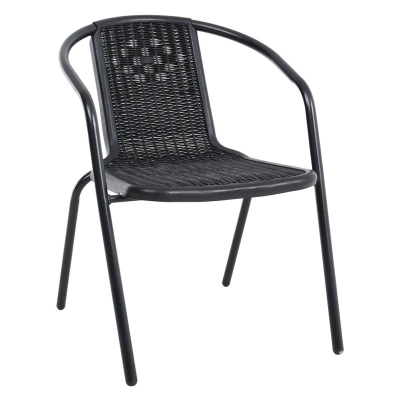 Living and Home Set of 6 PE Rattan Stacking Garden Chairs
