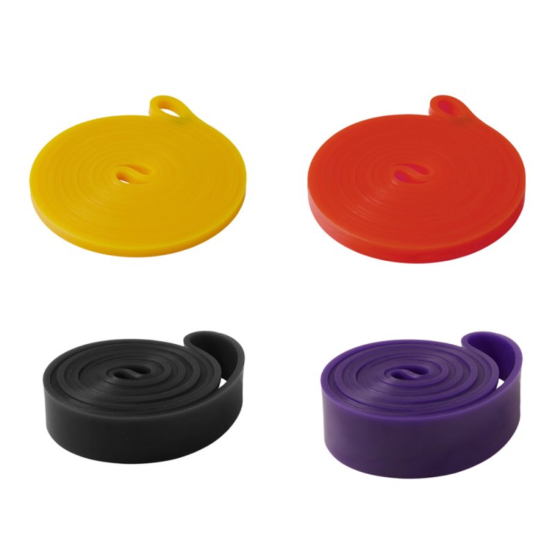Living and Home 4-Piece Resistance Bands Set for Working Out, Yellow, Red, Black, Purple