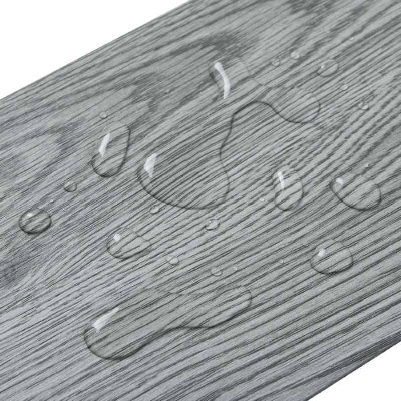 Living and Home 36pcs Rustic Style Self Adhesive Wood Plank PVC Flooring, Grey