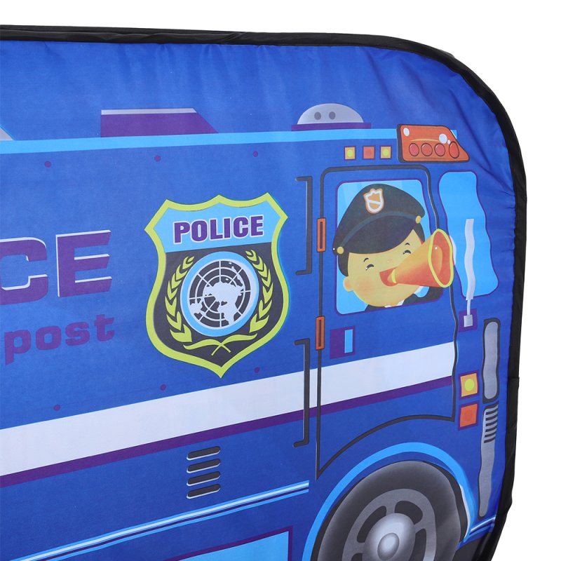 Living and Home Police Truck Foldable Tent Pop Up Kids Playhouse