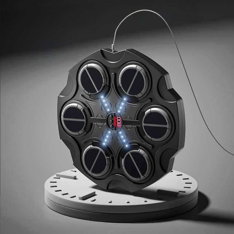 Living and Home 6-Target Music Boxing Machine with LED Light For Kids