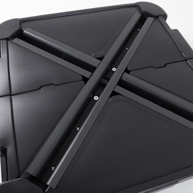 Living and Home 100L HDPE Square Plastic Outdoor Umbrella Stand Parasol Base