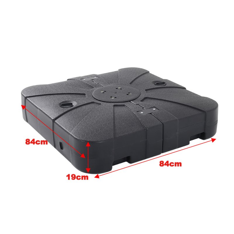 Living and Home 100L HDPE Square Plastic Outdoor Umbrella Stand Parasol Base