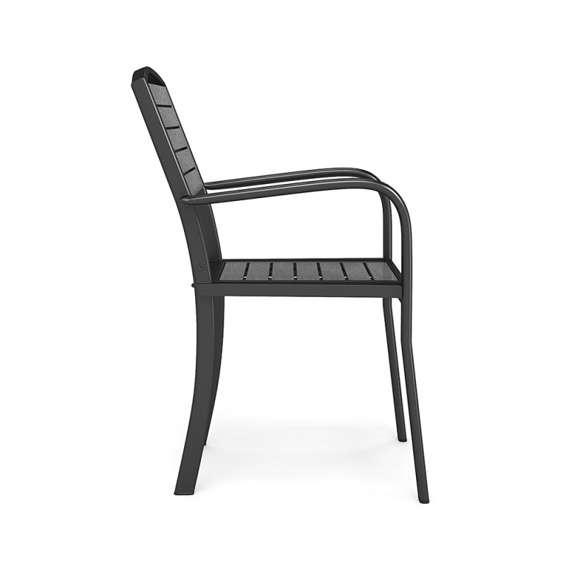 Living and Home Set of 4 Garden Dining Armchairs Grey