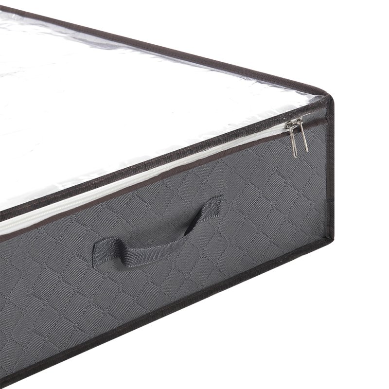 Living and Home Fabric Clothes Quilt Storage Box with Handles