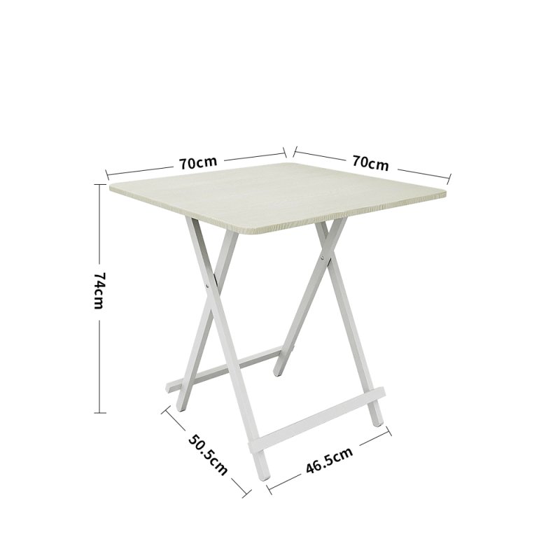 Living and Home 70cm Folding Dining Table and 4 Chairs Space Saving Kitchen Table Chairs Set