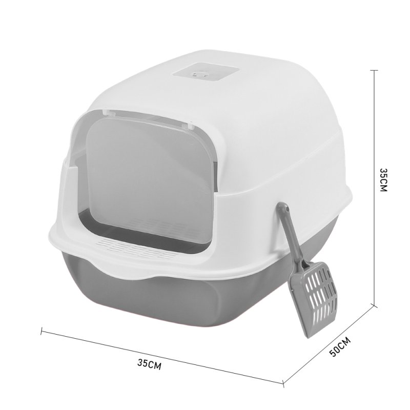 Living and Home Detachable Cat Litter Box with Scoop