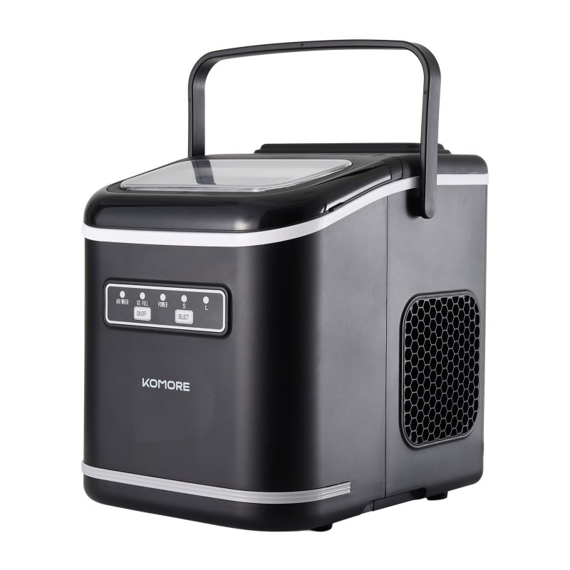 Living and Home 1.4L Water Tank Portable Ice Maker Machine with Handle, Ice Scoop