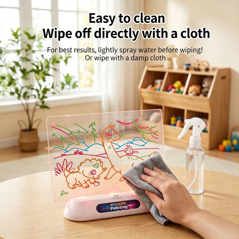 Living and Home Light Up Drawing Board for Kids, Preschool Learning Educational Toys