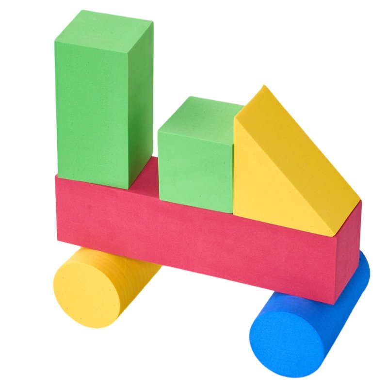 Living and Home 62 Pieces EVA Soft Building Blocks Toy Set for Children