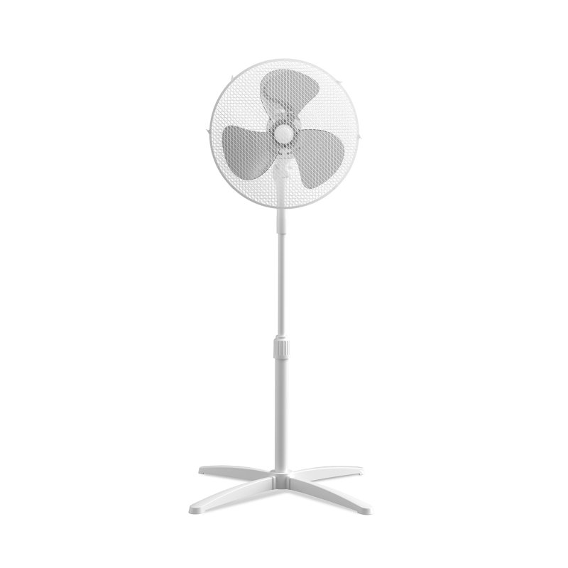 40W Electric Standing Pedestal Fan Height Adjustable with 3 Speeds 96-125cm