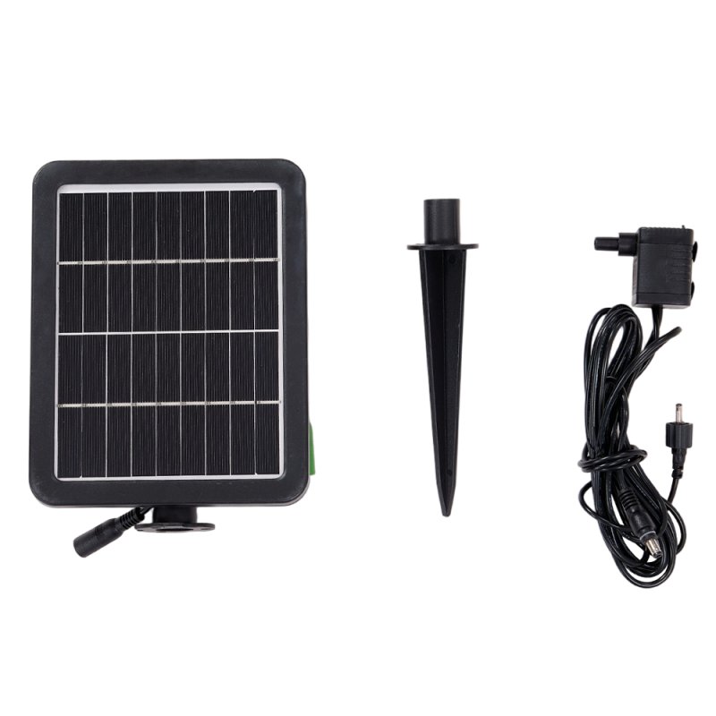 Living and Home 4-Tier Solar-Powered Water Fountain Outdoor Gardening Decor LED Water Feature with Solar Panel