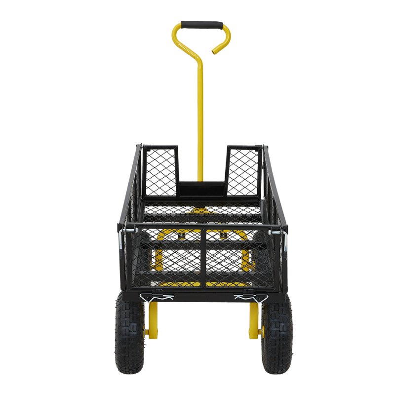 Living and Home Heavy Duty Garden Trolley Cart On Wheels