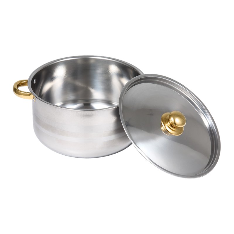 Living and Home 5pcs Stainless Steel Cookware Set with Metal Lids