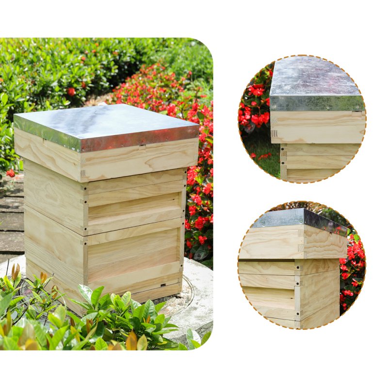 Living and Home Wooden Beehive Starter Kit