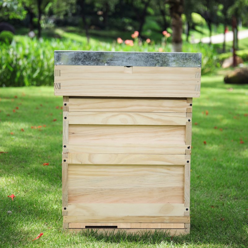 Living and Home Wooden Beehive Starter Kit