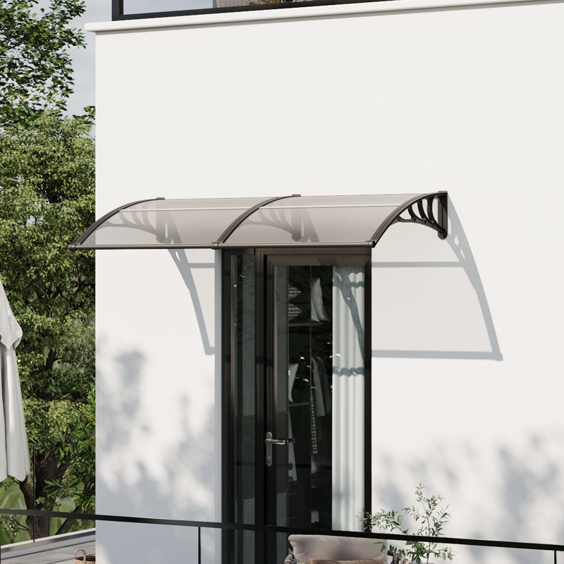 Living and Home Outdoor Door Canopy Window Awning with Drainage Channel