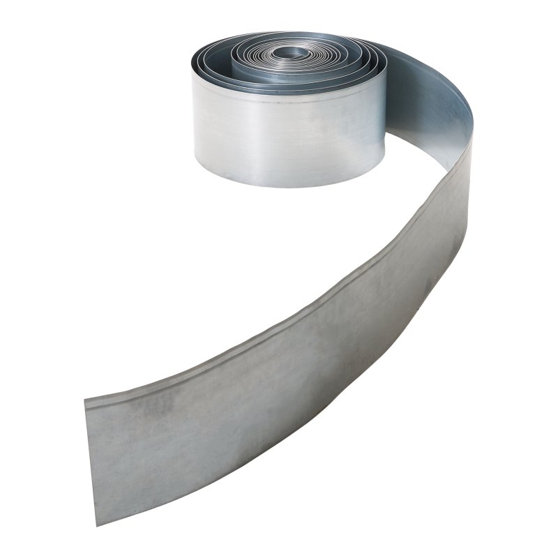 Living and Home 10m L x 14cm H Metal Garden Edging, Silver