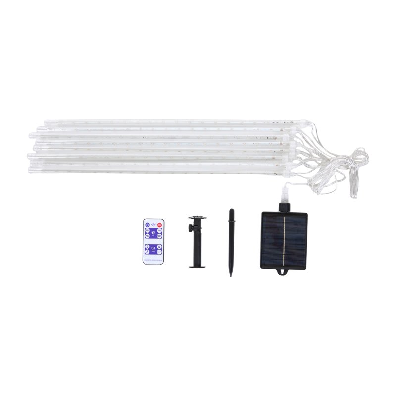 Living and Home Solar-Powered Meteor Shower String Lights with Remote Control