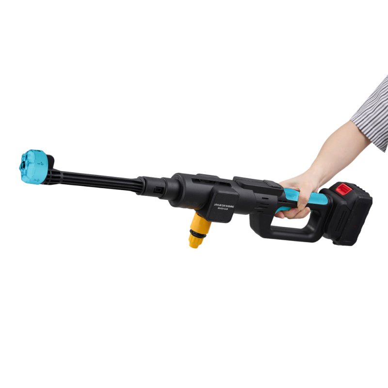 Living and Home 21V Cordless Handheld Pressure Washer Cleaner with 2 Batteries, Blue+Black