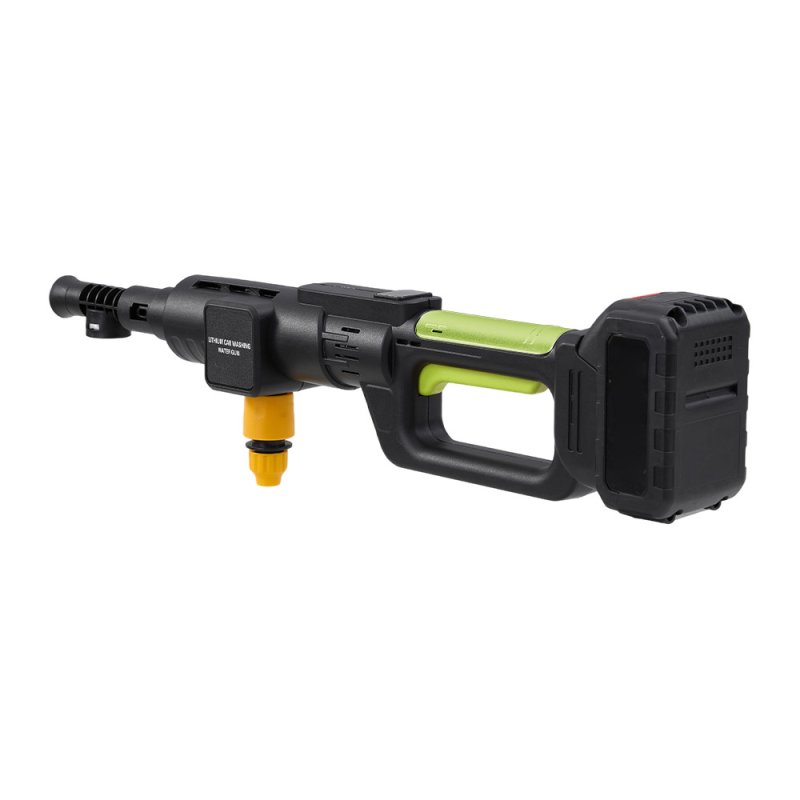 Living and Home 21V Cordless Handheld Pressure Washer Cleaner with 2 Batteries, Green+Black