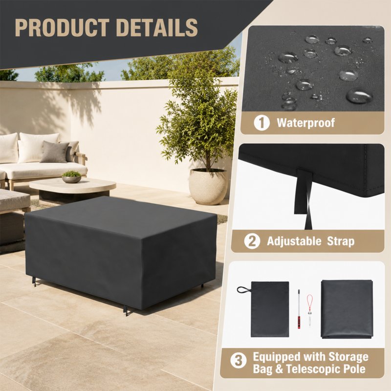 Living and Home Outdoor Garden Patio Waterproof Furniture Cover