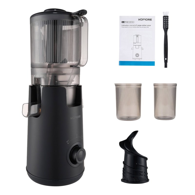 Living and Home 300W Cold Press Juicer Slow Masticating Machine