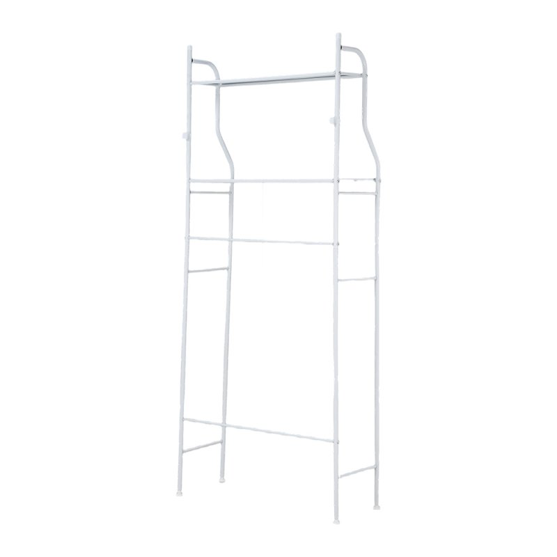 Living and Home 2-Tier Freestanding Over Toilet Storage Rack, 68cm W x 25cm D x 160cm H