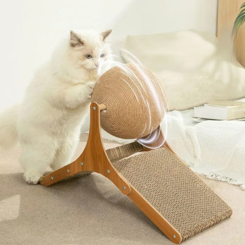 Living and Home Cat Scratching Boards with Sisal Ball Pet Toy