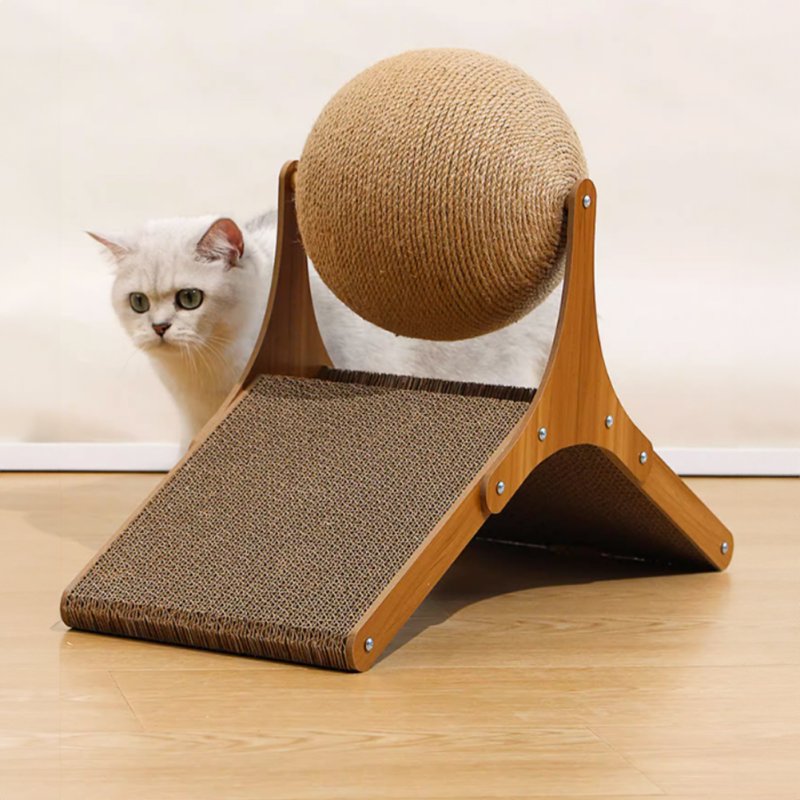 Living and Home Cat Scratching Boards with Sisal Ball Pet Toy