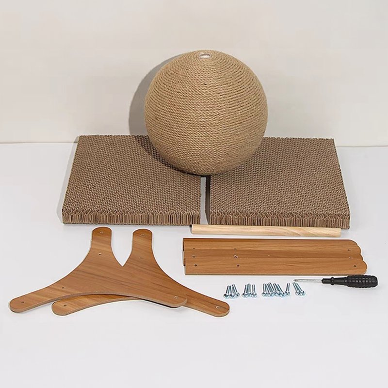 Living and Home Cat Scratching Boards with Sisal Ball Pet Toy